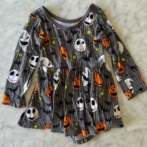 Little Sleepies Nightmare Before Christmas Dress Onesie